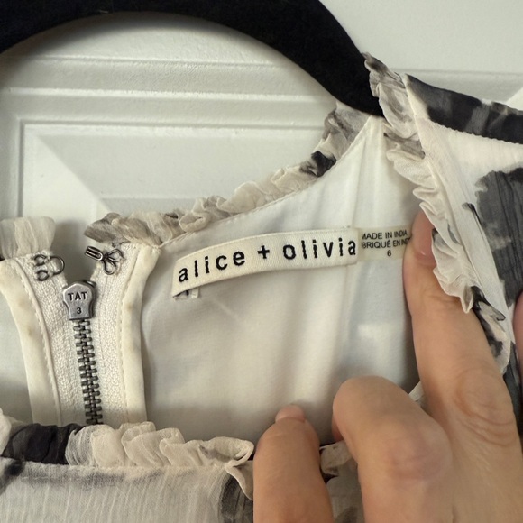 Alice + Olivia Paola Ruffle Mini Dress - Picture 2 of 2